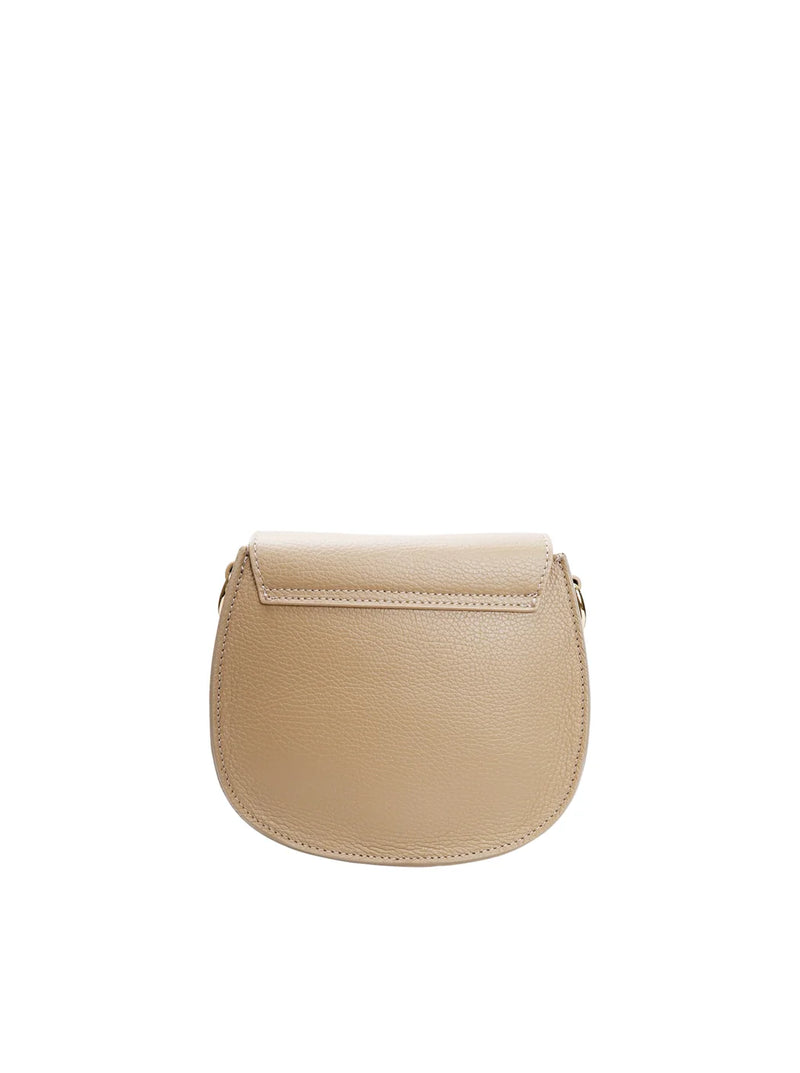 Black Colour Olivia Crossover Bag - Taupe